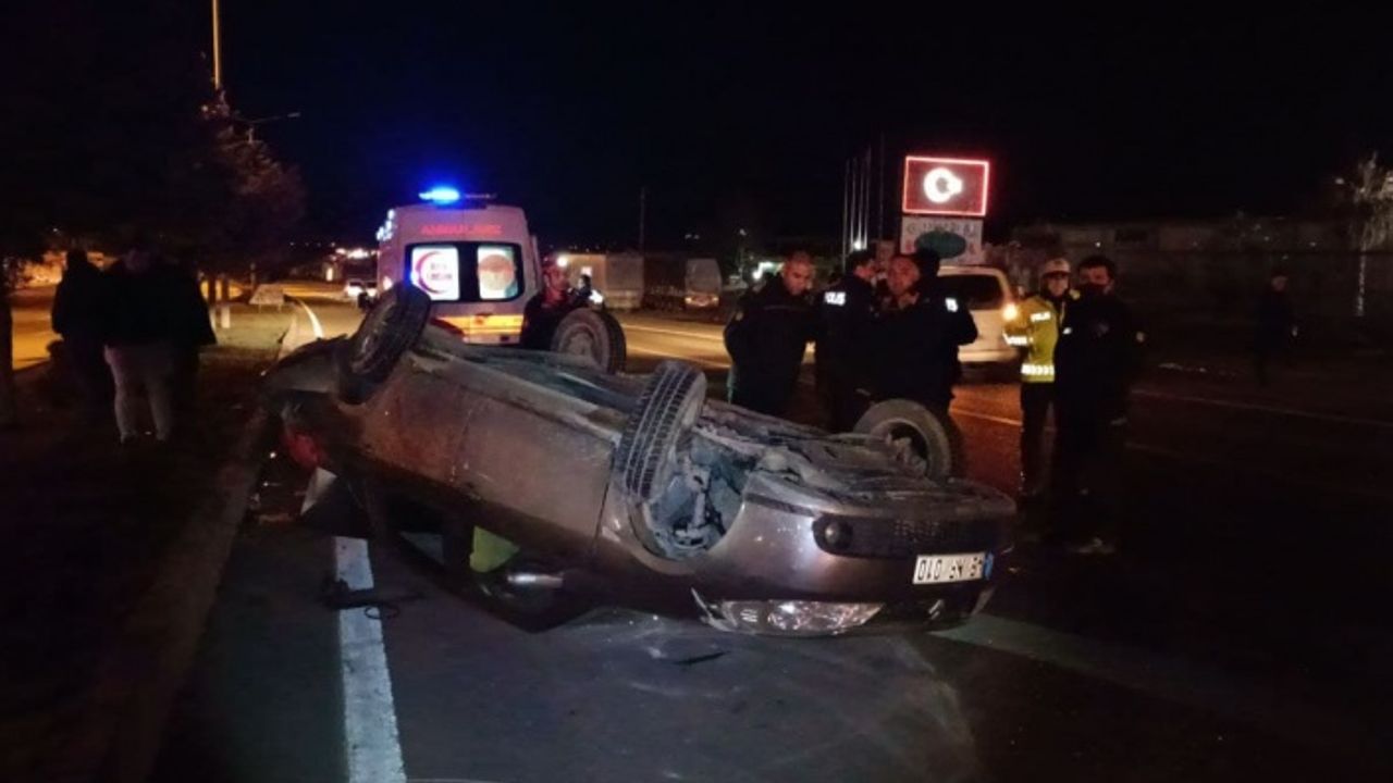 Kahramanmaraş’ta otomobil takla attı: 2 yaralı  