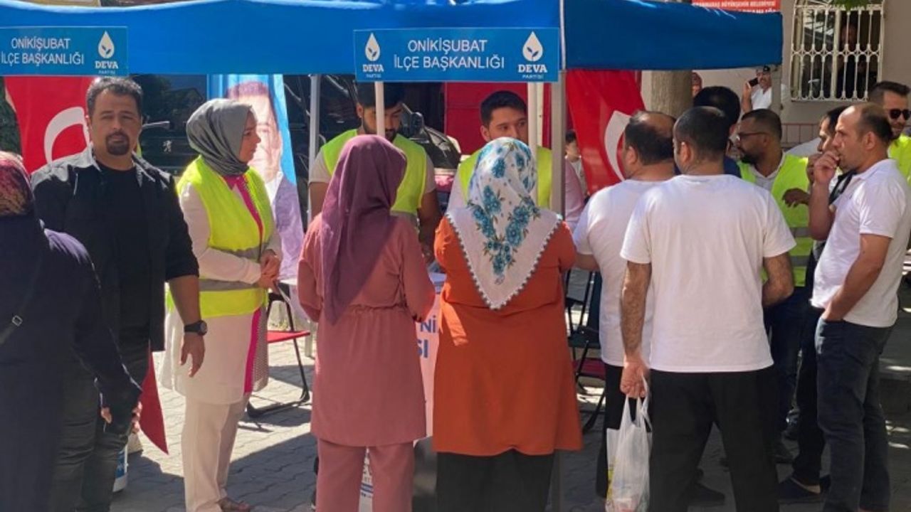 DEVA Partisi Onikişubat İlçe Teşkilatından esnaf ziyareti  