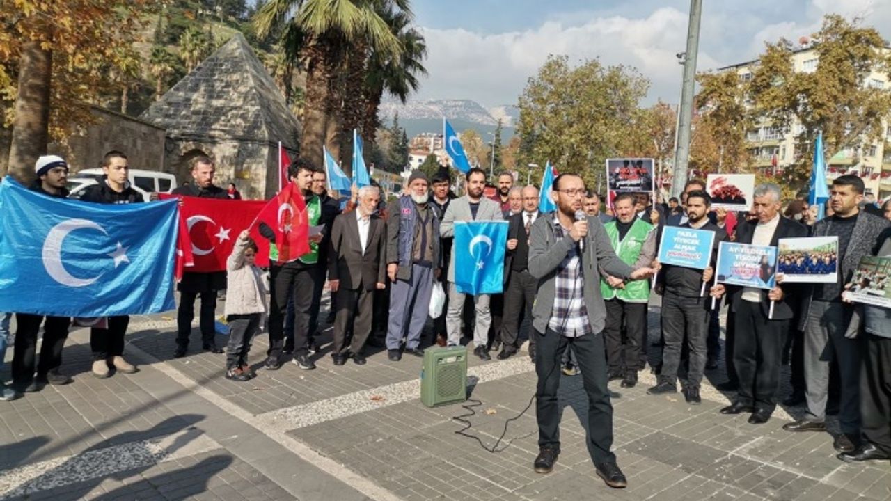 Kahramanmaraş’ta STK’lar Çin’in Doğu Türkistan’a zulmünü protesto etti