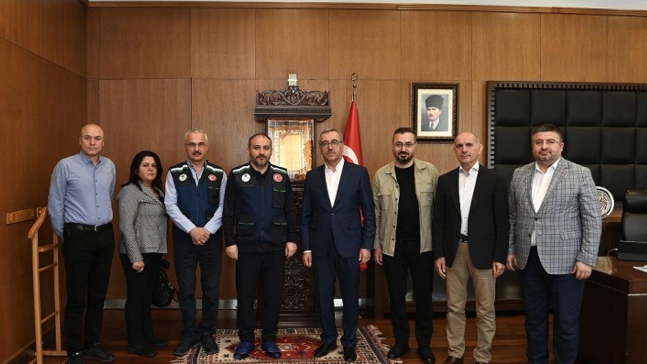 İlbank Genel Müdürü Recep Türk, Başkan Güngör’ü ziyaret etti