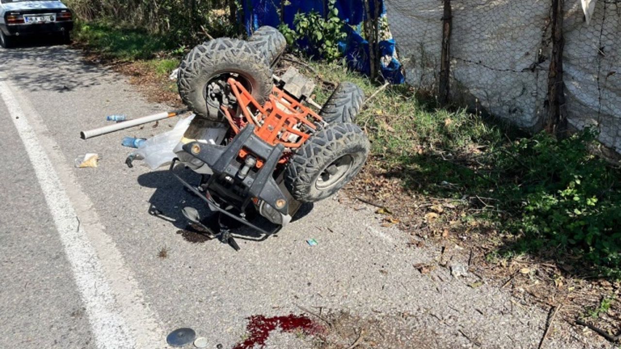 Kahramanmaraş’ta ATV takla attı: 1 yaralı 