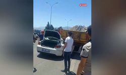 Kahramanmaraş’ta otomobil kamyona arkadan çarptı: 3 yaralı 