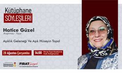 Yazar Hatice Güzel,Kütüphane Söyleşileri’nin Konuğu Olacak!