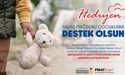 "Hediyen Savaş Mağduru Çocuklara Destek Olsun" Projesi Devam Ediyor