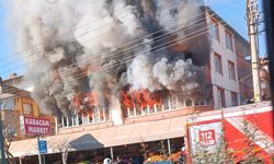 Kahramanmaraş’ta market deposunda korkutan yangın