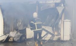 Afşin’de konteyner yangını korkuttu