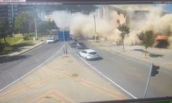 Kahramanmaraş'ta feci an kamerada