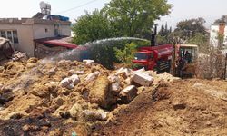 Kahramanmaraş’ta samanlık yangını