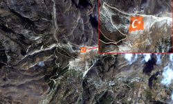 Dünyanın En Büyük Türk Bayrağı Uzaydan Görüntülendi