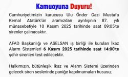 Kahramanmaraş’ta Şehir Siren Sistemi Test Edilecek