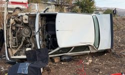 Kahramanmaraş’ta devrilen otomobil sürücüsü hayatını kaybetti