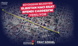 Elbistan Hacı Esat Efendi Caddesi 30 Milyonluk Yatırımla Yenileniyor