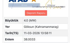 Göksun’da 4.0 büyüklüğünde deprem