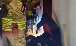 Kahramanmaraş’ta yangında yaşlı adam son anda kurtarıldı