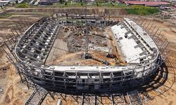 Kahramanmaraş Stadyumu Hızla Yükseliyor