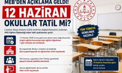 MEB’den 12 Haziran Kararı: Okullarda Eğitime 1 Gün Ara