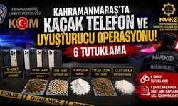 Kahramanmaraş’ta Kaçak Telefon ve Uyuşturucu Operasyonu: 6 Tutuklama