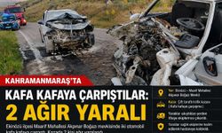 Kahramanmaraş’ta iki otomobil çarpıştı: 2 ağır yaralı