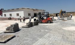 Pazarcık Kızkapanlı’nın Sosyal Tesisinde Çevre Düzenlemesi