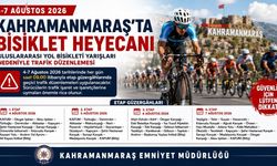 Kahramanmaraş’ta Uluslararası Bisiklet Yarışları Nedeniyle Bazı Güzergahlar Trafiğe Kapatılacak