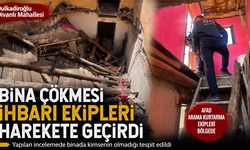 Kahramanmaraş’ta bina çöktü
