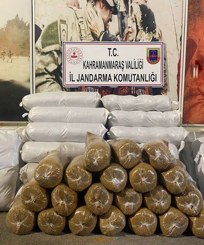 Kahramanmaraş'ta 6 Ton Kaçak  Tütün Ele Geçirildi