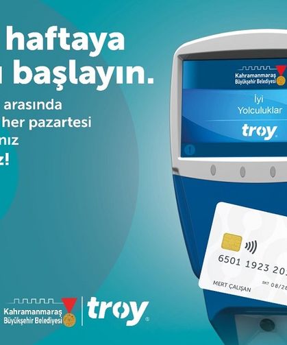 Aralık’ta TROY Kart ile Pazartesi Günleri İlk Yolculuk Ücretsiz!