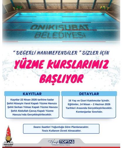 Kadınlara özel yüzme kursuna başvurular başladı