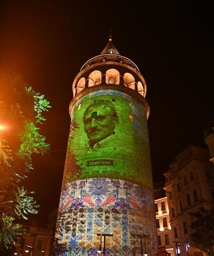 Kahramanmaraş’ın “Edebiyat” Işığı Galata Kulesi’ne Yansıdı