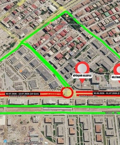 Sürücülerin Dikkatine! Azerbaycan Bulvarı’nda Kısmi Trafik Düzenlemesi