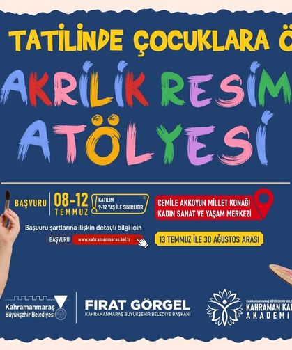 Akrilik Resim Atölyesi Başlıyor