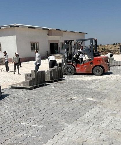 Pazarcık Kızkapanlı’nın Sosyal Tesisinde Çevre Düzenlemesi