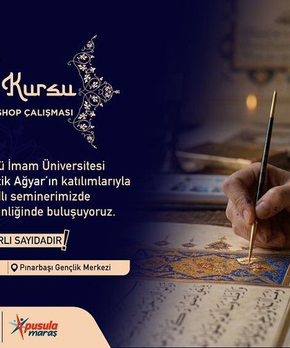 Pusula Maraş’tan Gençlere Geleneksel Sanat Atölyesi