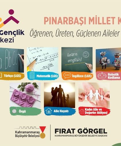 Pınarbaşı Millet Konağı’nda Kadınlar ve Öğrenciler İçin Eğitim Dönemi Başlıyor