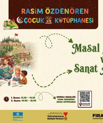 Miniklerin Cumartesi Keyfi Masal ve Sanatla Taçlanıyor