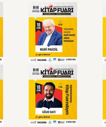 Anadolu’nun En Büyük Kitap Fuarı’nda Pazar Günü de Edebiyat Şöleni Yaşanacak