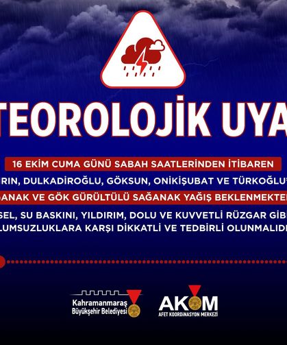 Vatandaşların Dikkatine! 5 İlçede Kuvvetli Sağanak Yağış Uyarısı