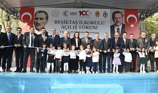 Pazarcık’ta Beşiktaş İlkokulu’nun Açılışı Gerçekleştirildi
