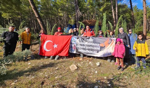KADAK Ekipleri, Kahramanmaraş'ta Deprem Şehitleri Adına Fidan Dikti