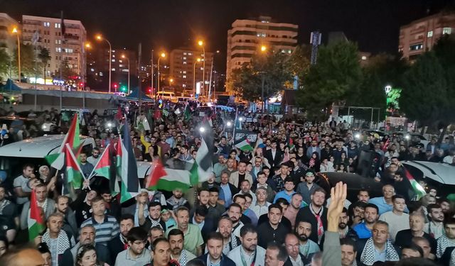 Kahramanmaraş'ta İsrail'in Filistin'e Yönelik Saldırıları Protesto Edildi!