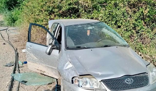 Kahramanmaraş’ta otomobil ormanlık alana sürüklendi: 1 yaralı