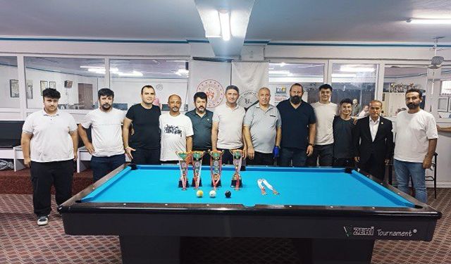 Kahramanmaraş’ta İlk 8 Top Bilardo Şampiyonası Düzenlendi