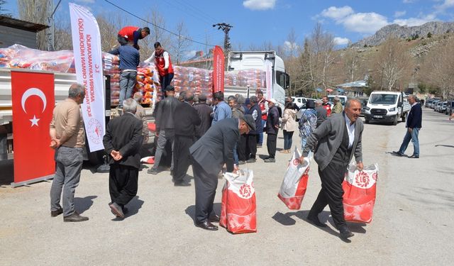 Kahramanmaraş'ta Ayçiçeği Tohumu Dağıtımı