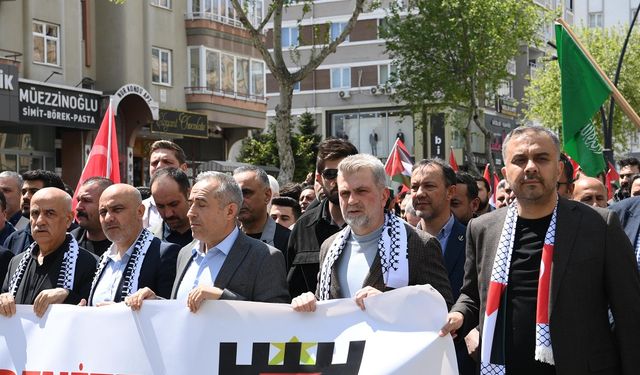 Başkan Görgel Filistin Destek Yürüyüşüne Katıldı