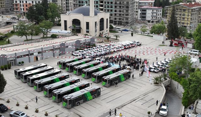 Kahramanmaraş’a 48 Yeni Hizmet Aracı Teslim Edildi