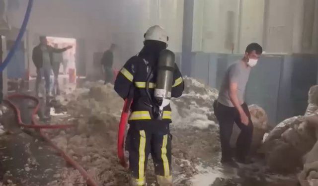 Kahramanmaraş’ta fabrika yangını