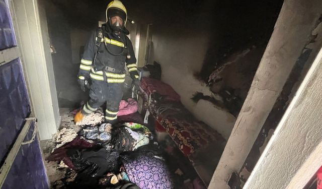 Kahramanmaraş’ta müstakil evde yangın