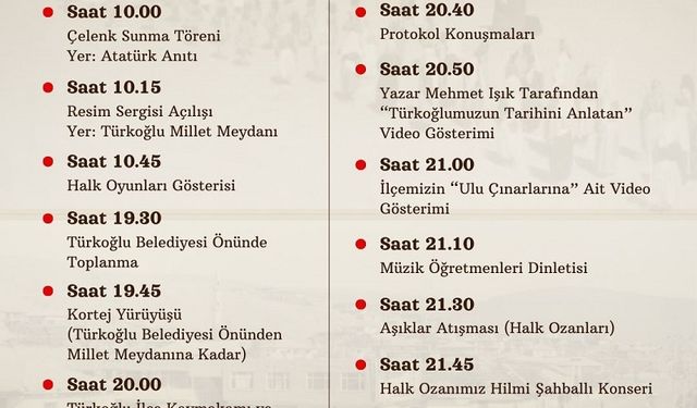 Türkoğlu’nda hafta sonu dev etkinlik