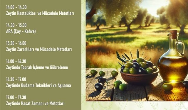 Zeytin Yetiştiriciliği Semineri Düzenleniyor