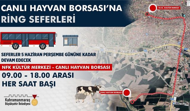 Canlı Hayvan Borsası’na Ücretsiz Otobüs Seferi